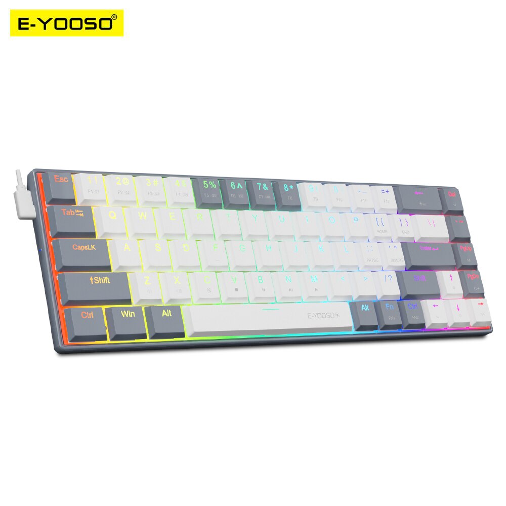 E-YOOSO A68 RGB Mini Slim USB  - Pc Gaming Pink recensione e prezzo