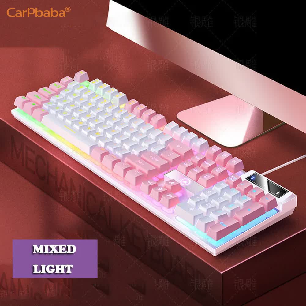 Carpbaba K500 Tastiera da gioc - Pc Gaming Pink recensione e prezzo